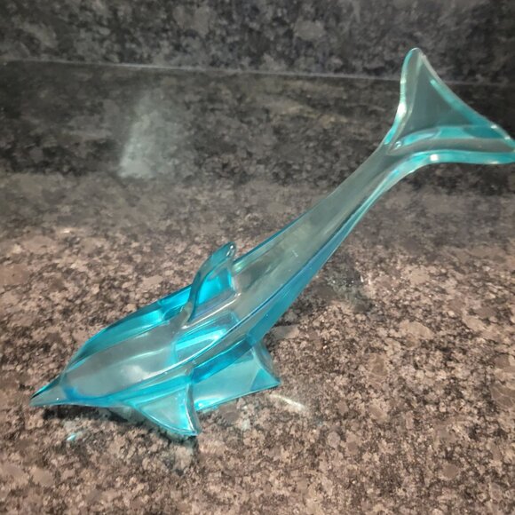 Vintage Murano Glass Dolphin Figurine 1960s Art Italy Formia Zanetti? - Picture 2 of 10